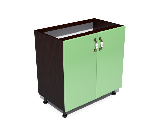 Corp inferior 80 cu 2 usi Zebra MDF fistic simplu Corp inferior 80 cu 2 usi Zebra MDF fistic simplu